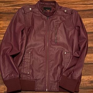 Burgundy Guess fitted jacket